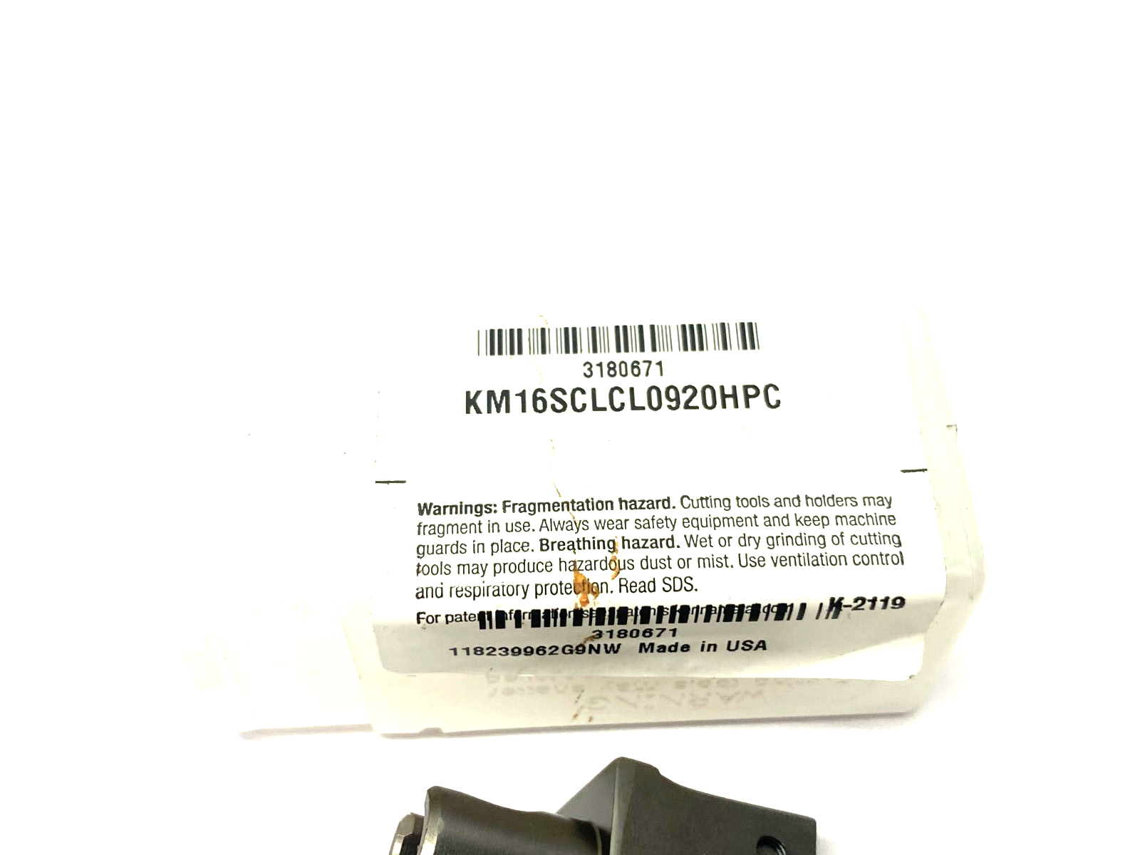 Kennametal 3180671 KM Micro™ Cutting Unit SCLC-95° S-Clamping KM16SCLCL0920HPC - Maverick Industrial Sales