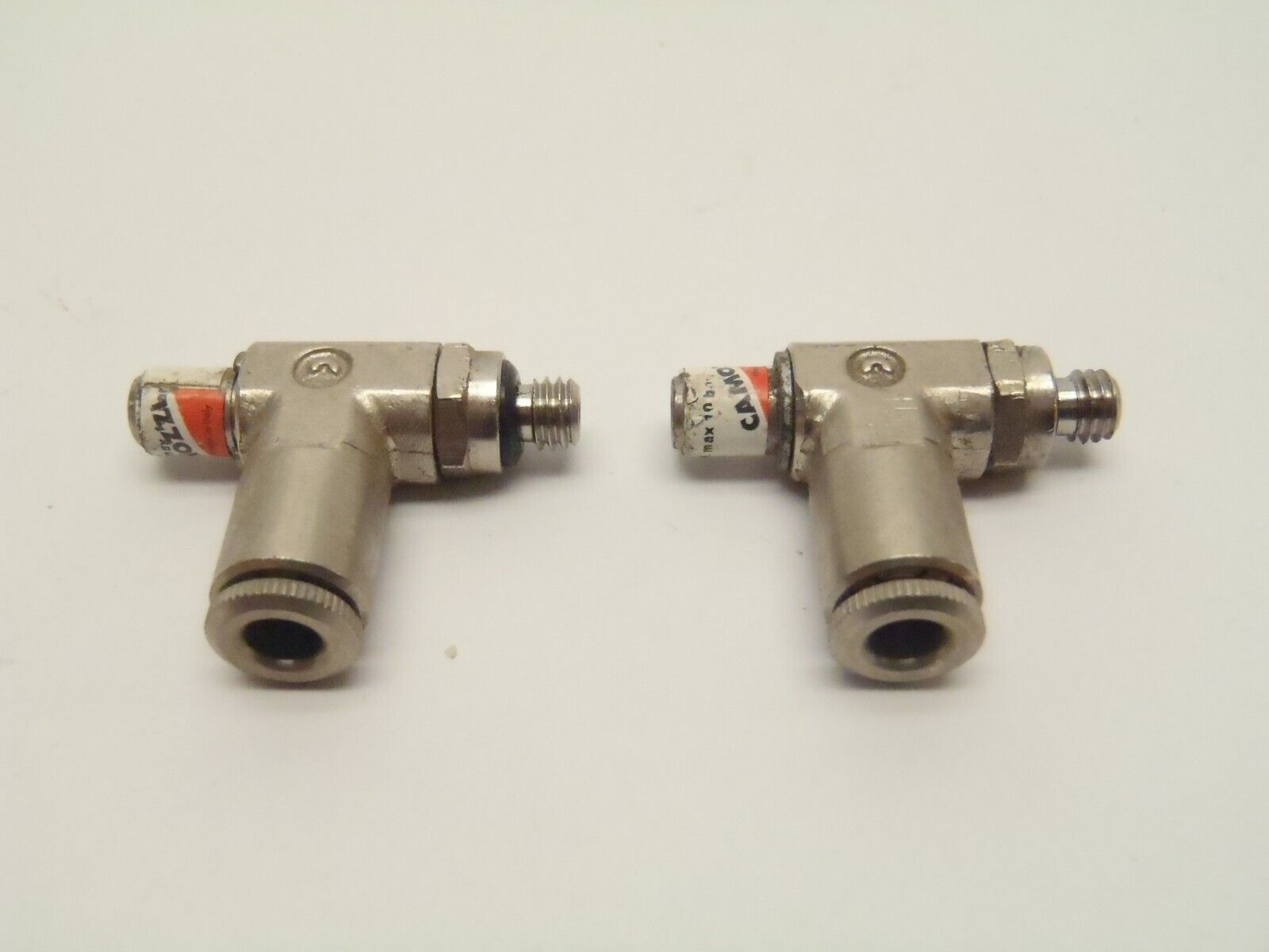 Camozzi GSCU 53-32 Right Angle Flow Control Valve LOT OF 2 - Maverick Industrial Sales