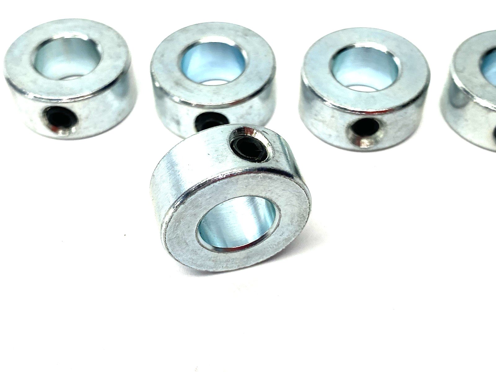 One-Piece 1/2" Shaft Collar Clamp, Set Screw Type, Steel, LOT OF 5 - Maverick Industrial Sales