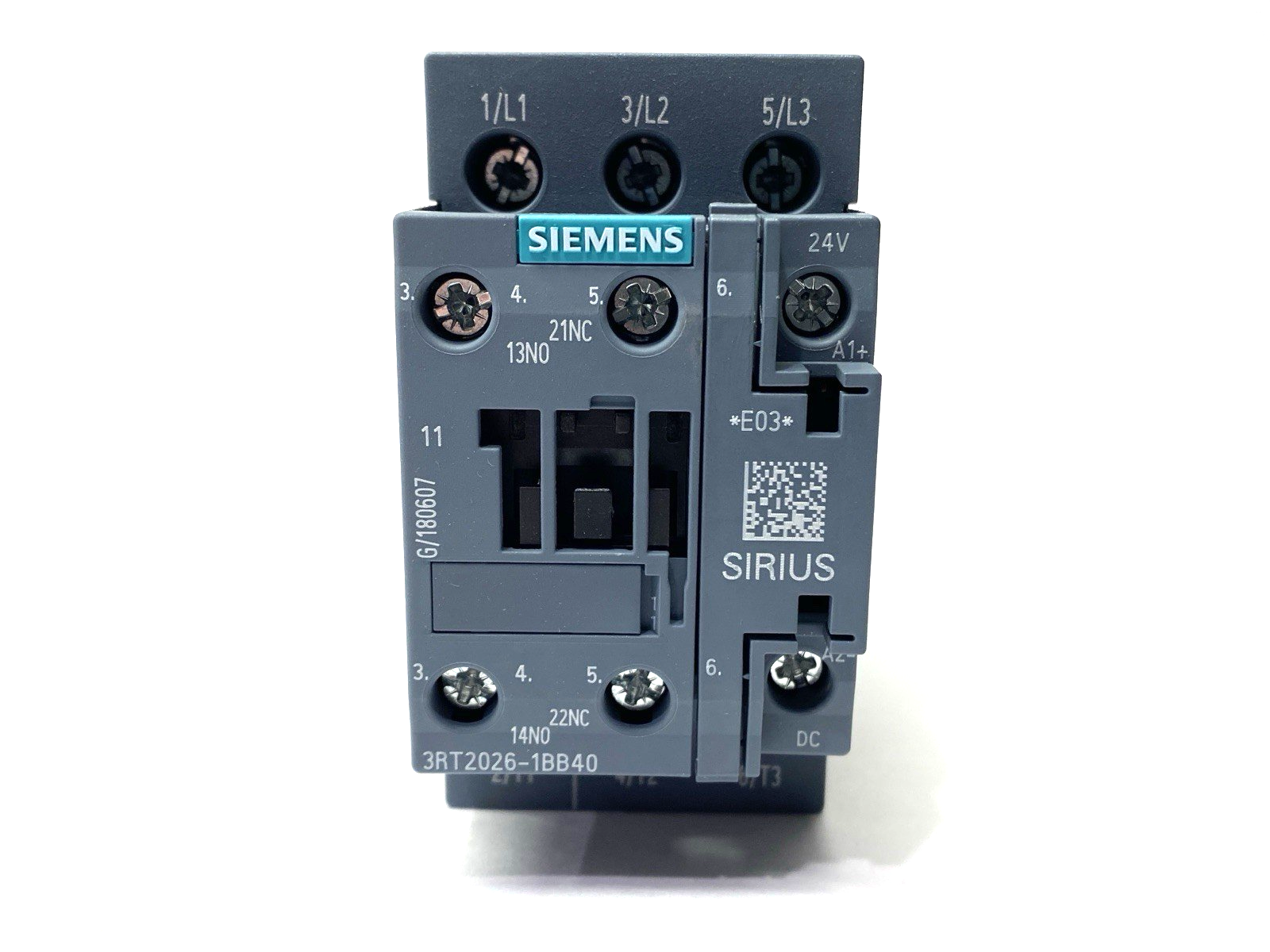 Siemens 3RT2026-1BB40 SIRIUS Power Contactor 3-Pole 400V 11kW 25A - Maverick Industrial Sales