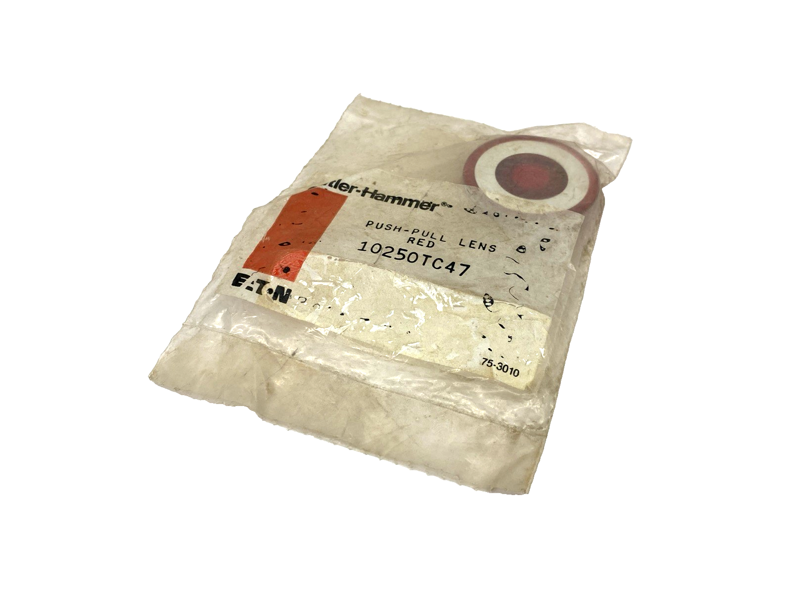 10250TC47 | Eaton Illuminated Push-Pull Operator Lens, Red, 40mm LOT OF 2 - New - Maverick Industrial Sales