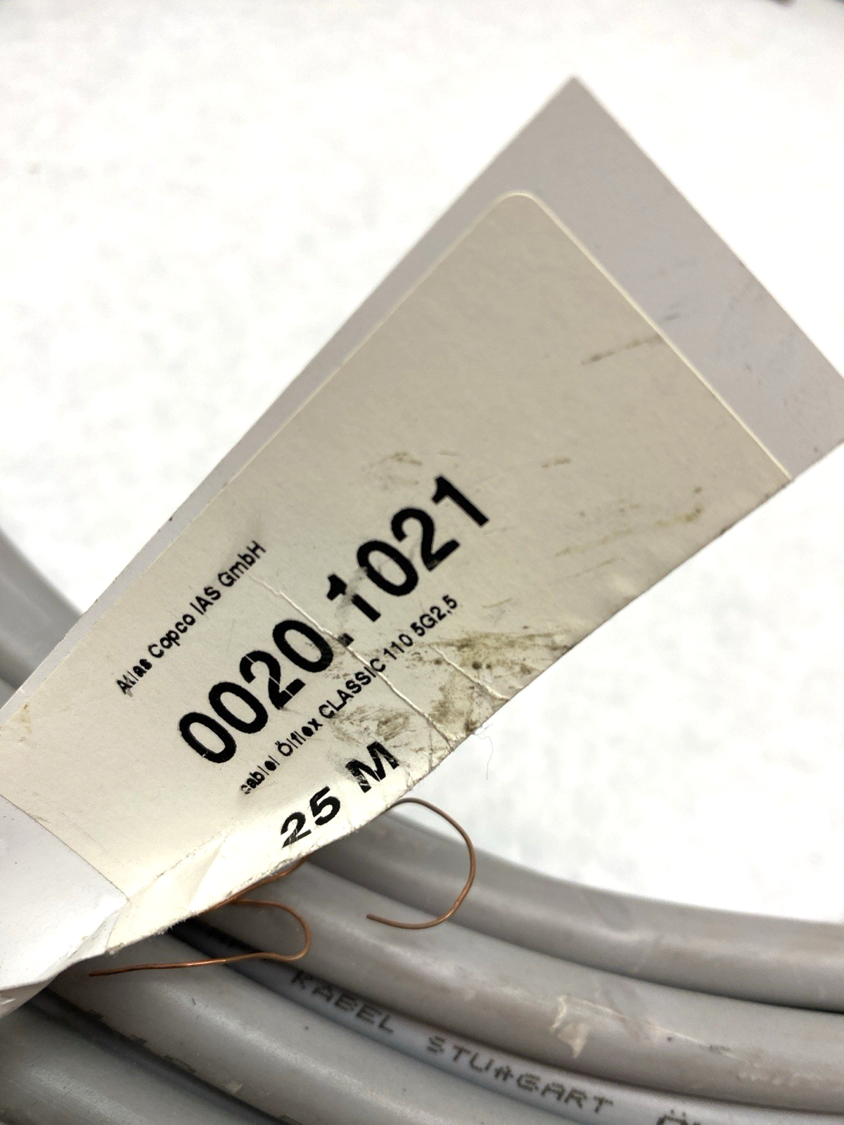 Atlas Copco 0020.1021 Olflex Classic 110 5G2,5 25m Cable 1119405 - Maverick Industrial Sales