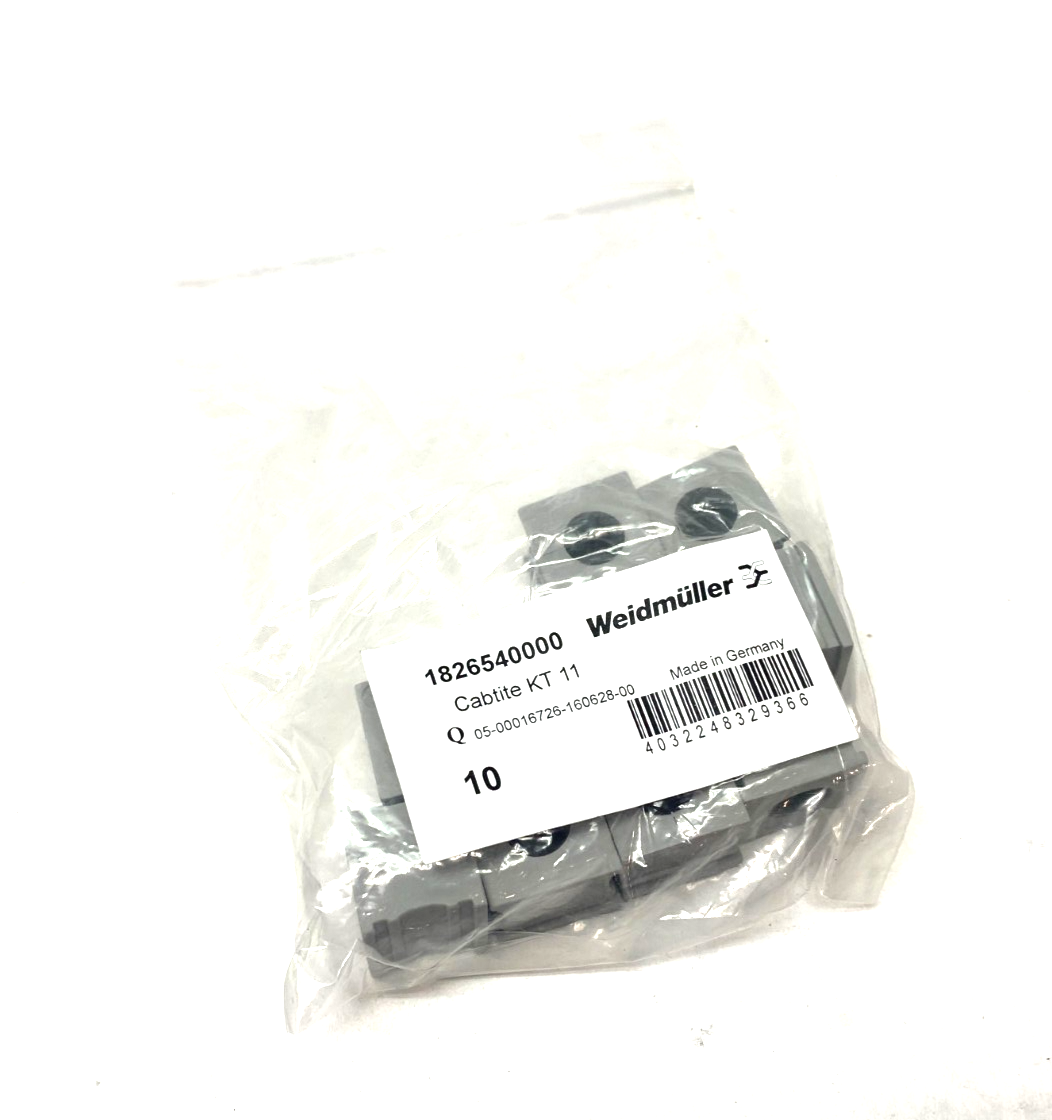 1826540000 | Weidmüller Cable Frame Grommet Seal Cabtite KT 11 Gray PKG OF 10 - New - Maverick Industrial Sales