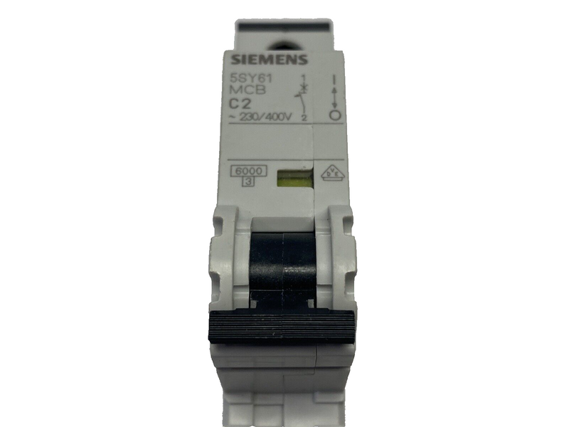 Siemens 5SY6102-7 Circuit Breaker One-Pole 2A - Maverick Industrial Sales