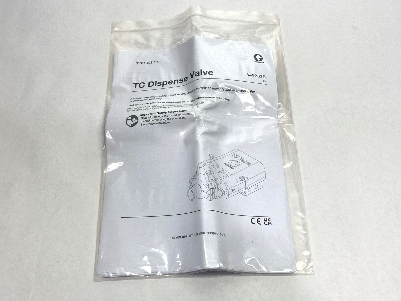 Graco CU6751 Series C102 Pneumatic Dispense TC Valve 100 PSI - Maverick Industrial Sales