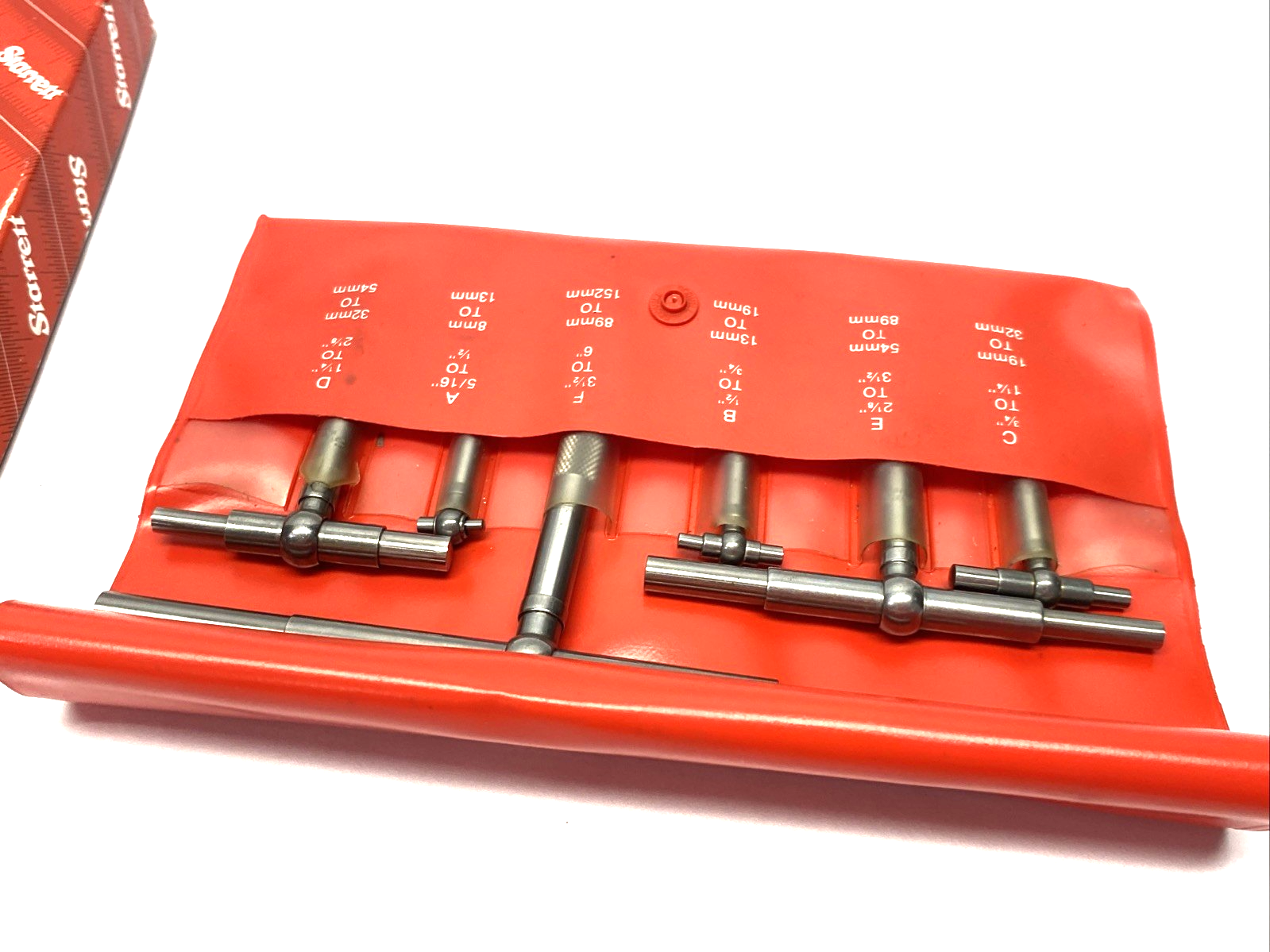 Starrett S579HZ Telescoping Gage Set (6) A,B,C,D,E,F In Case, 5/16" to 6" - Maverick Industrial Sales
