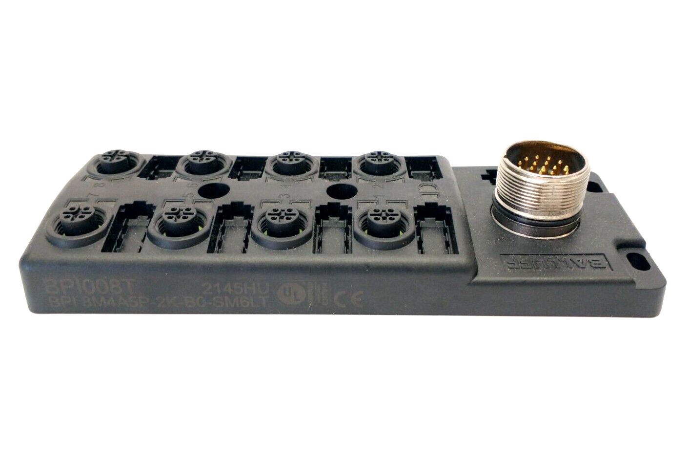 Balluff BPI008T Junction Block 8 M12 5-Pin M23 19-Pin BPI 8M4A5P-2K-B0-SM6LT - Maverick Industrial Sales