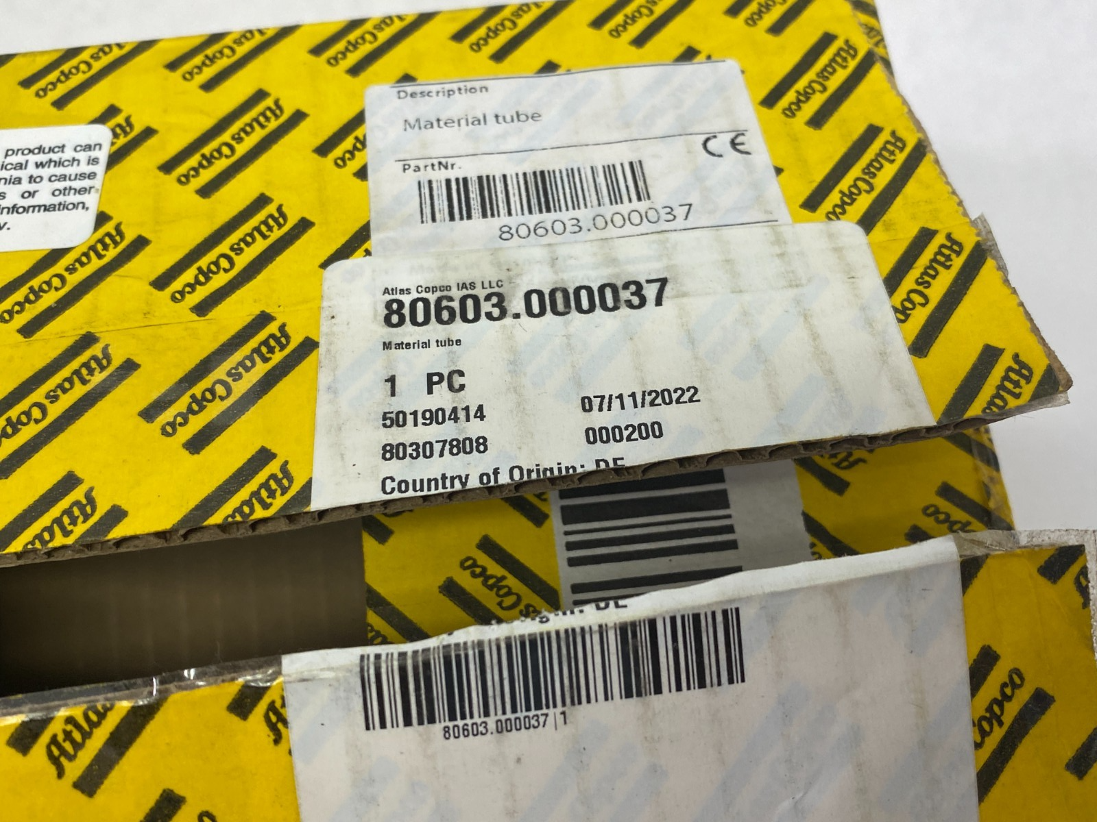 Atlas Copco 80603.000037 Material Tube - Maverick Industrial Sales