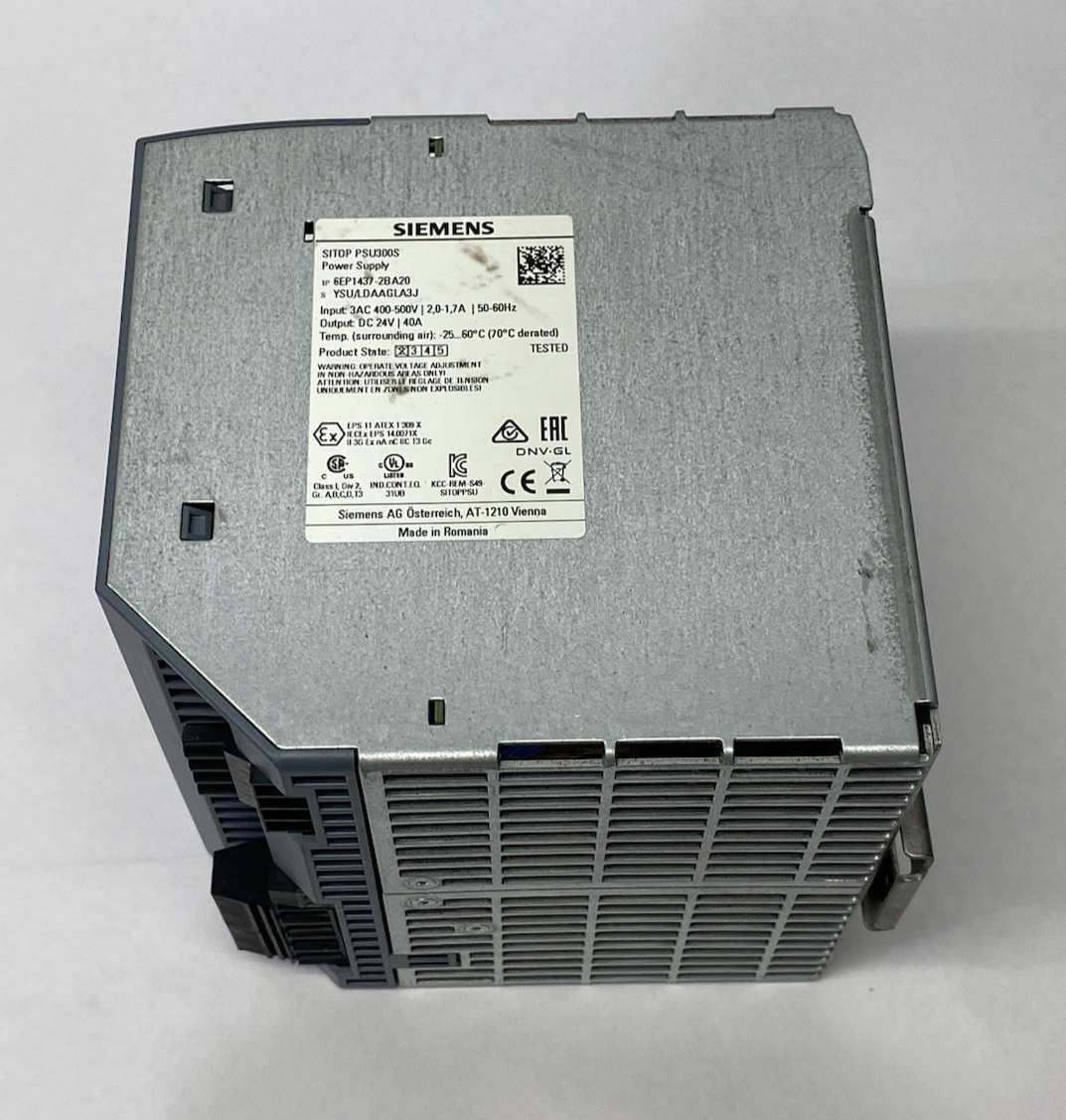 Siemens 6EP1437-2BA20 SITOP PSU300 Stabilized Power Supply 40A - Maverick Industrial Sales