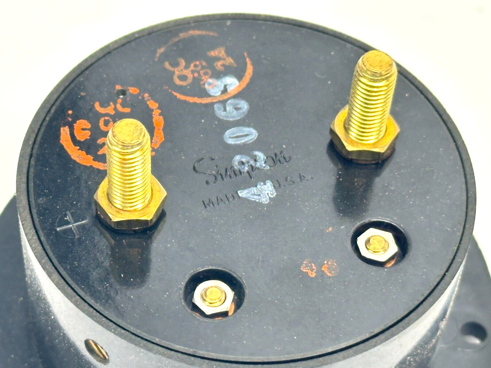 Simpson 7080 Model 25 3.5" Analog Panel Meter Round 0-5VDC - Maverick Industrial Sales