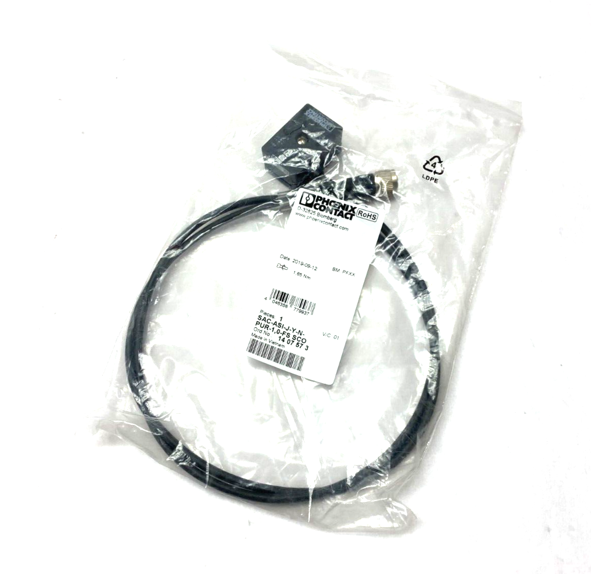 Phoenix Contact SAC-ASI-J-Y-N-PUR-1,0-FS SCO Interface Distributor 1407573 - Maverick Industrial Sales