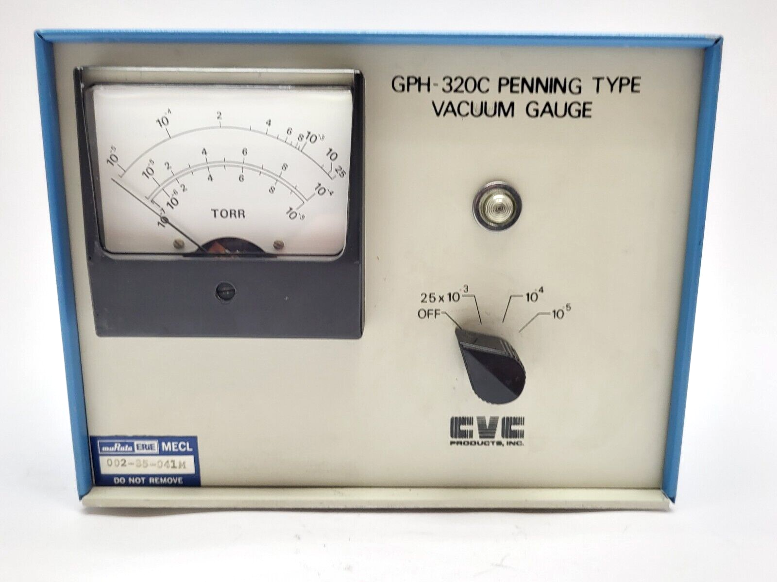 CVC Products GPH-320C Penning Type Vacuum Gauge 115V 60Hz 40W - Maverick Industrial Sales