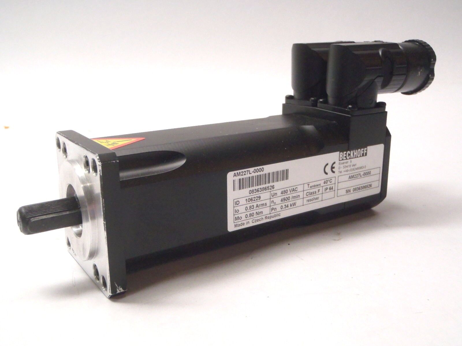 Beckhoff AM227L-0000 Synchronous Servo Motor - Maverick Industrial Sales