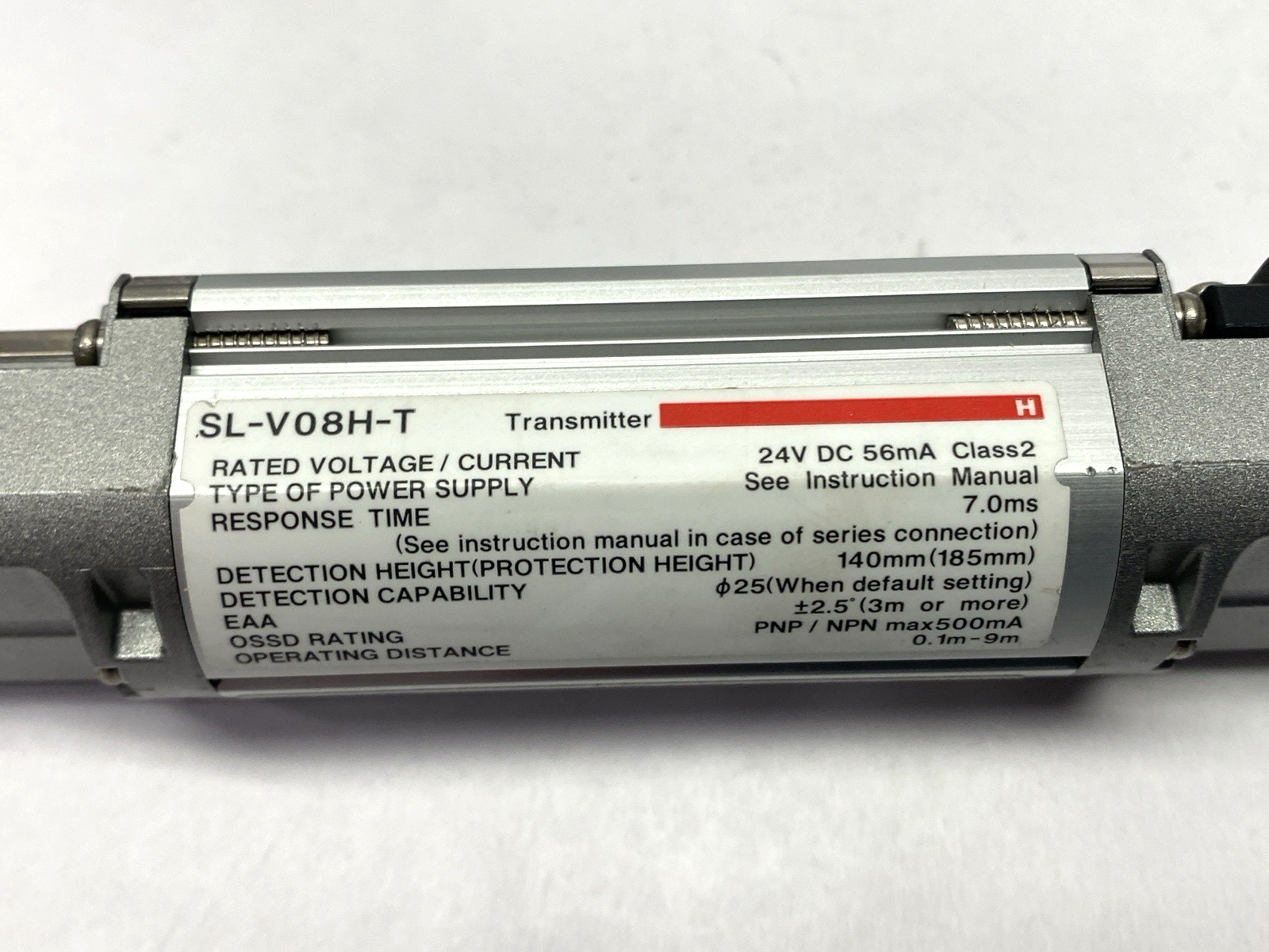 SL-V08H | Keyence Safety Light Curtain Main Unit Transmitter & Receiver - Used - Maverick Industrial Sales