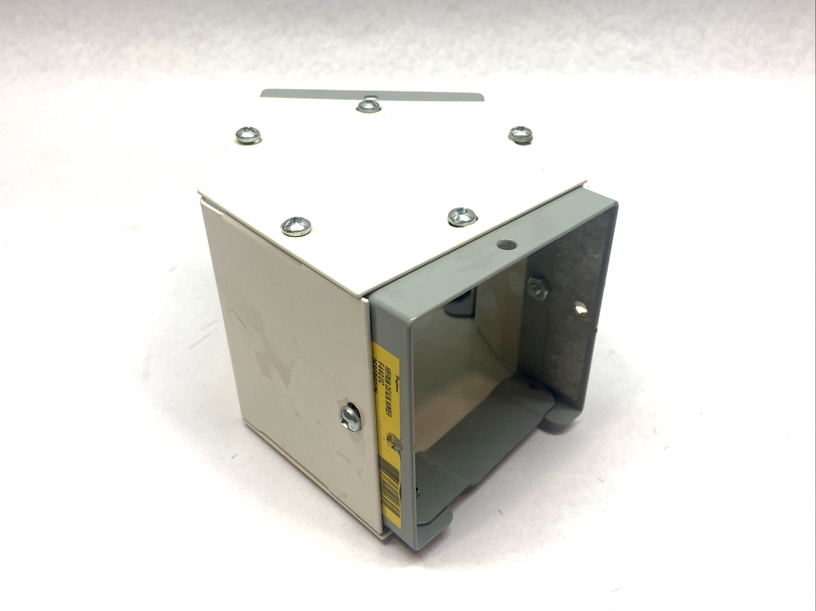 Hoffman F44G45E Elbow Wireway 45° 4" x 4" Steel White w/ 2x F44GUC - Maverick Industrial Sales