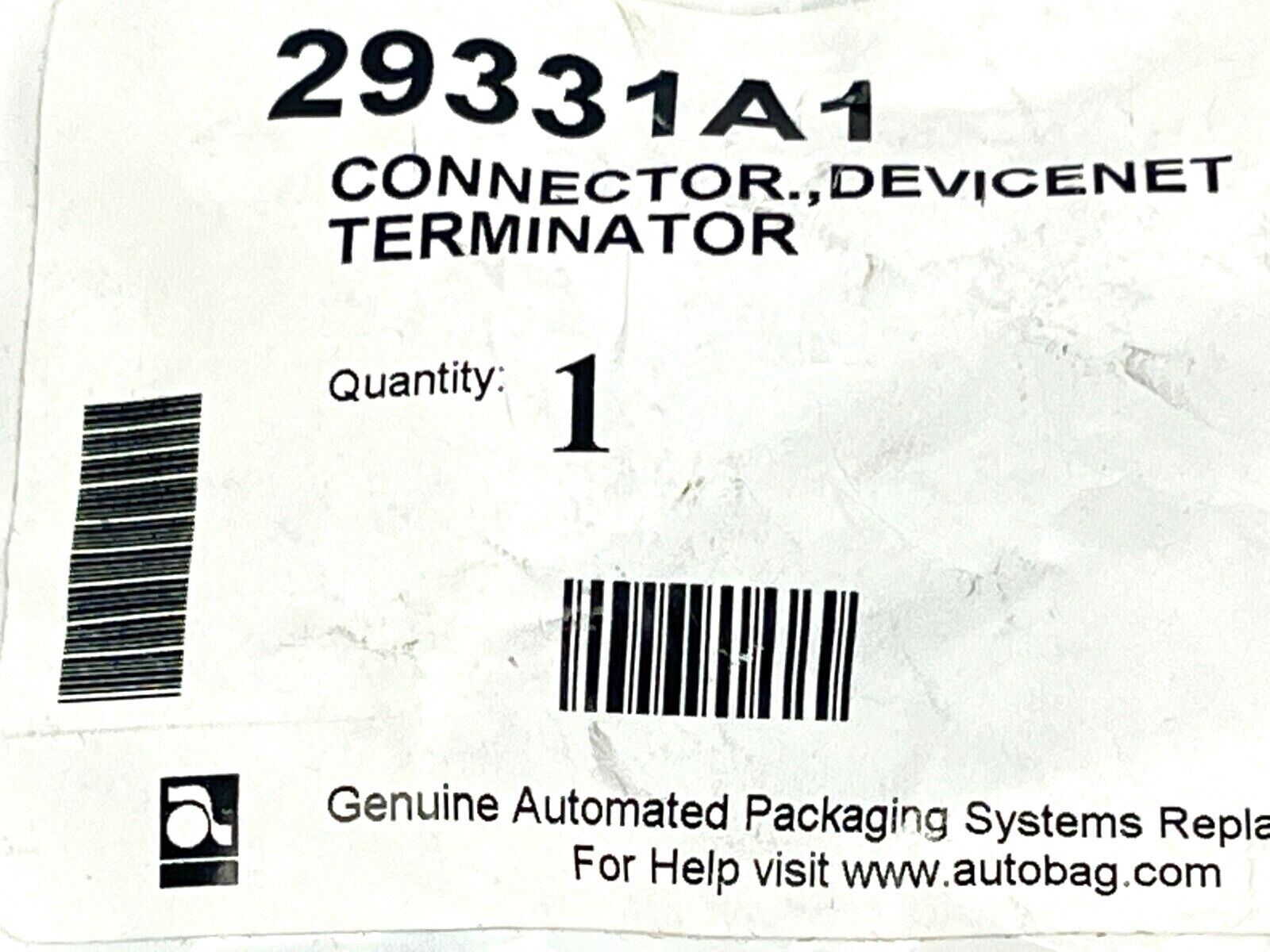 Automated Packaging Systems 29331A1 DeviceNet Terminator Connector - Maverick Industrial Sales
