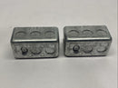 Steel City 58361-1/2 Single Gang Utility Box 4" x 2-1/8" x 1-7/8" LOT OF 2 - Maverick Industrial Sales