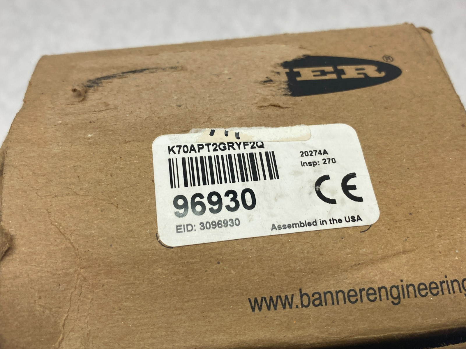 Banner K70APT2GRYF2Q Core Ser. EZ-LIGHT Multipurpose 3-Input Touch Sensor 96930 - Maverick Industrial Sales