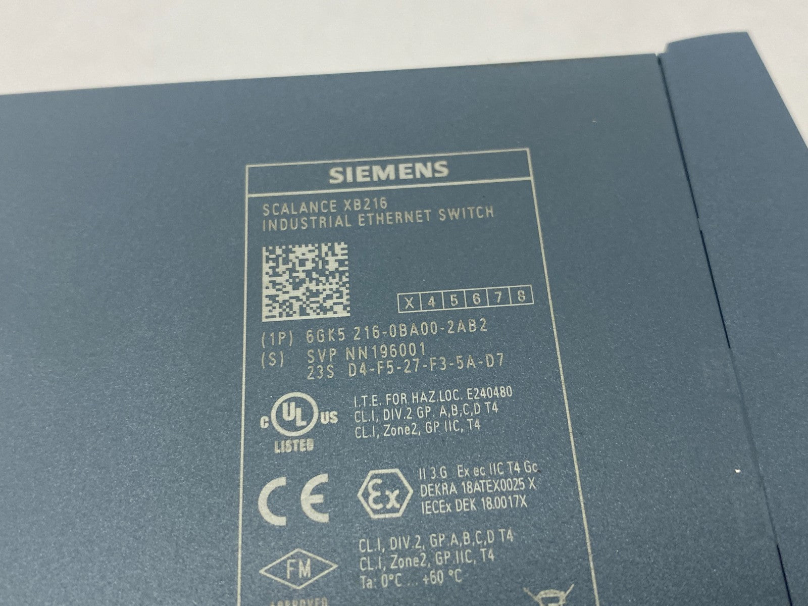 Siemens 6GK5 216-0BA00-2AB2 SCALANCE XB216 Man. Layer Industrial Ethernet Switch - Maverick Industrial Sales