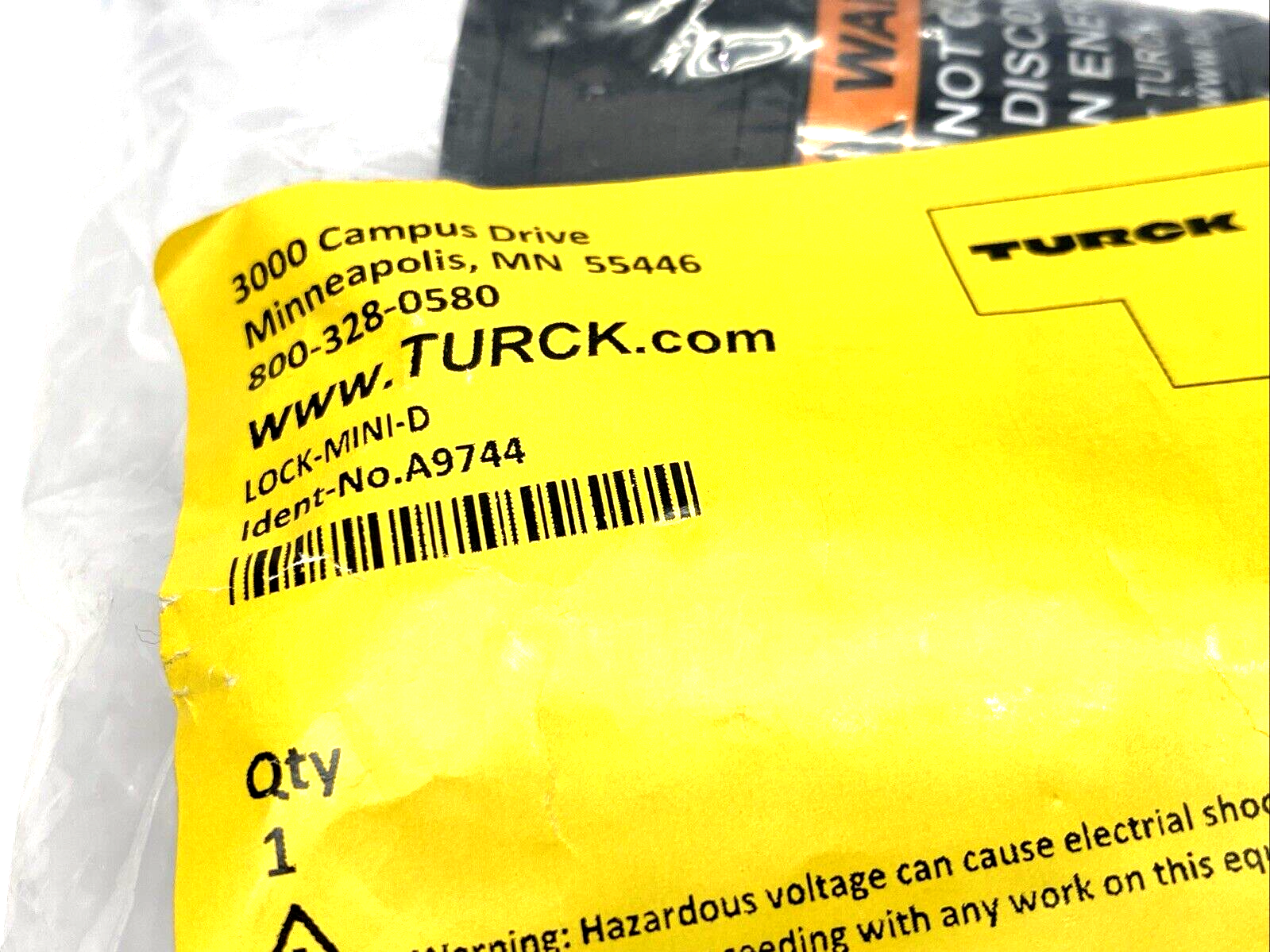 Turck LOCK-MINI-D A9744 Hazardous Location Lokfast Guard D-Size Powerfast A9744 - Maverick Industrial Sales