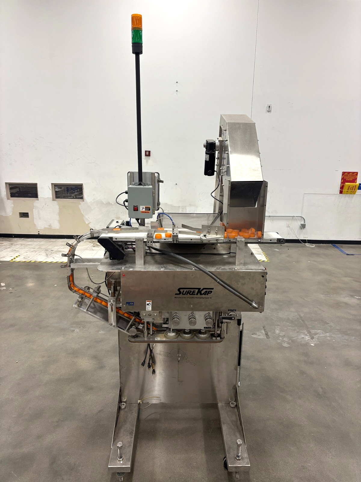 SK6000-BF6 | SureKap 6-Quill Capping Machine and Elevator, Capper - Used - Maverick Industrial Sales