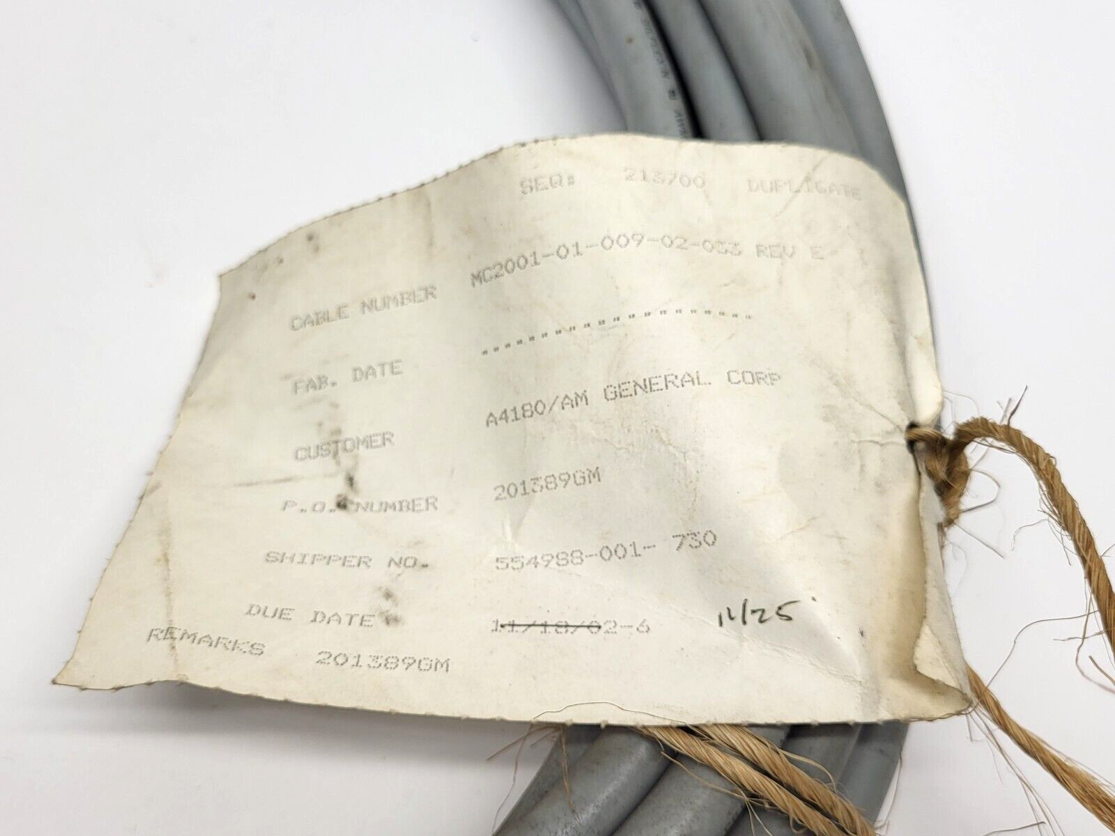 Morell Inc MC2001-01-009-02-033 Power Cable 10m - Maverick Industrial Sales