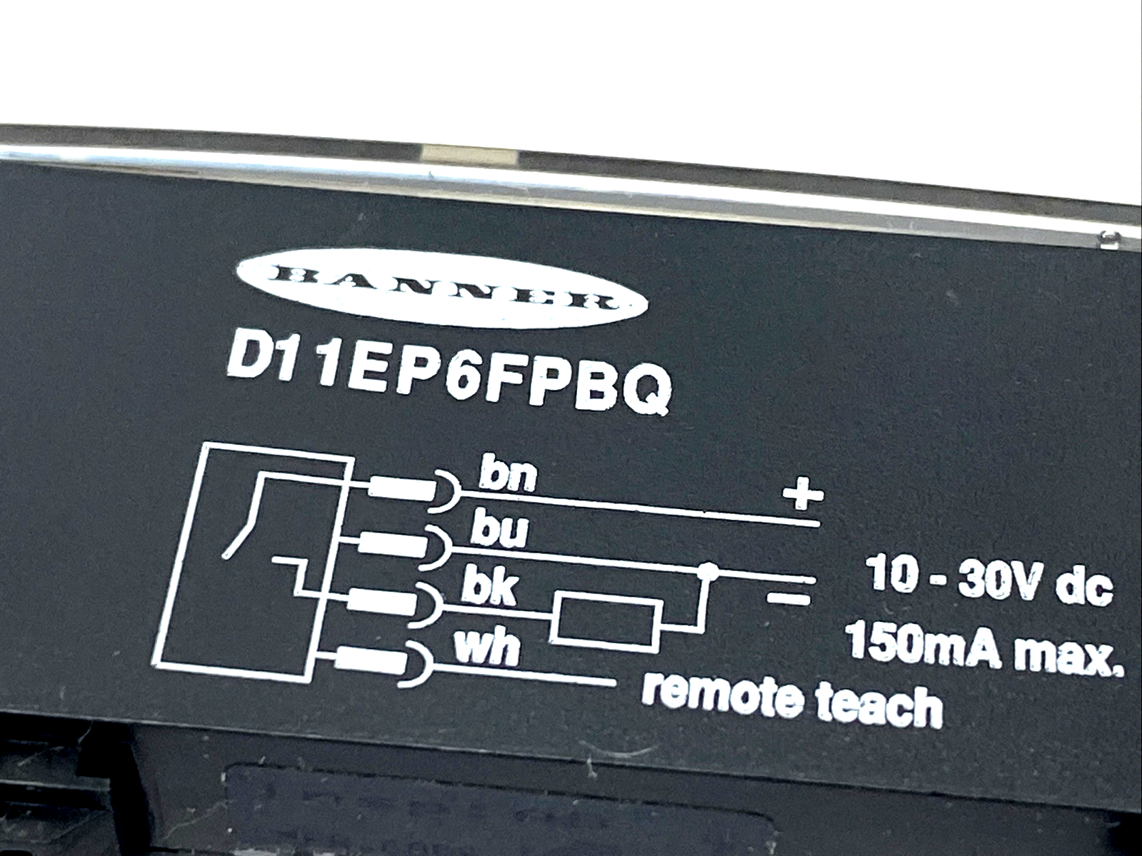 Banner D11EP6FPBQ Blue Plastic Fiber Optic Unit 51170 - Maverick Industrial Sales