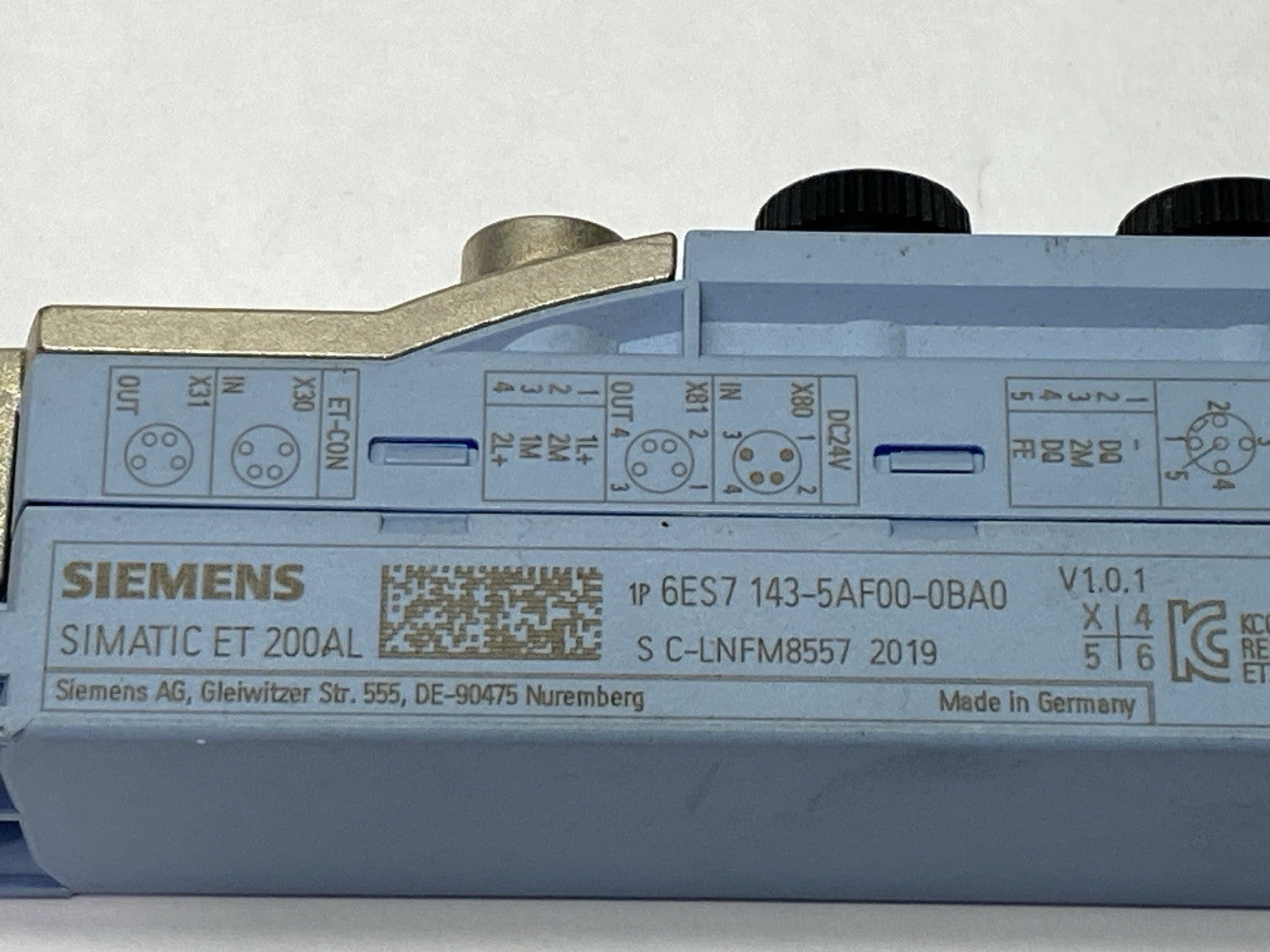 Siemens 6ES7143-5AF00-0BA0 SIMATIC ET 200AL Digital I/O Module 4x M12 0.5A 24V - Maverick Industrial Sales