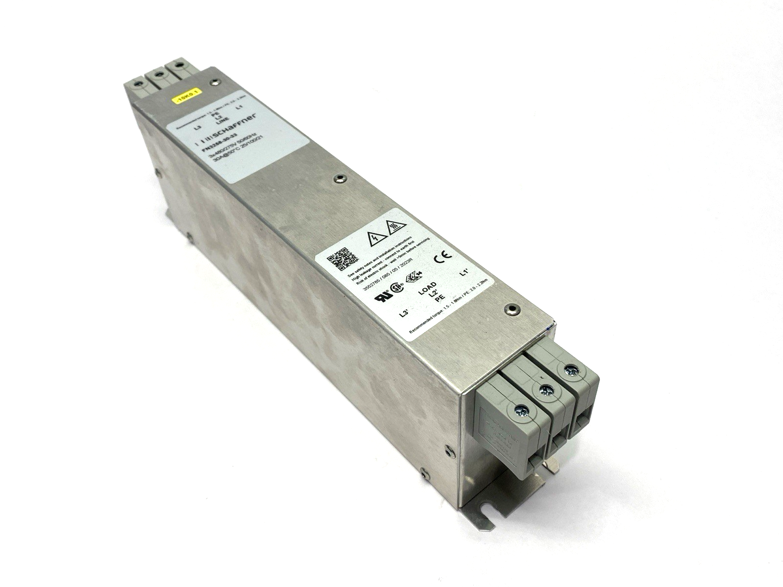 Schaffner FN3258-30-33 Power Line Filter 3-Phase 480/275V 30A - Maverick Industrial Sales