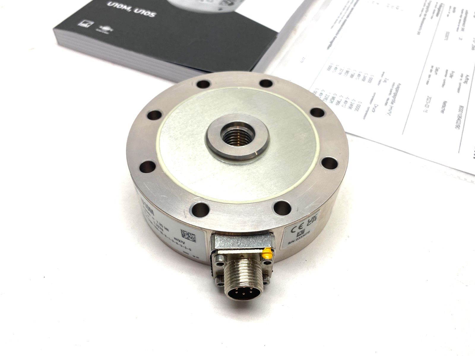 HBM K-U10M-1K25-SB-N-1-S-N-U-G-0 Ultra Precise Force Transducer U10M C=1.2278 - Maverick Industrial Sales