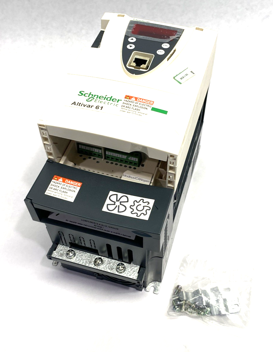 ATV61HU15N4 | Schneider Electric Telemecanique Altivar 61 VFD 1.5kW 2HP 3-Phases - Used - Maverick Industrial Sales