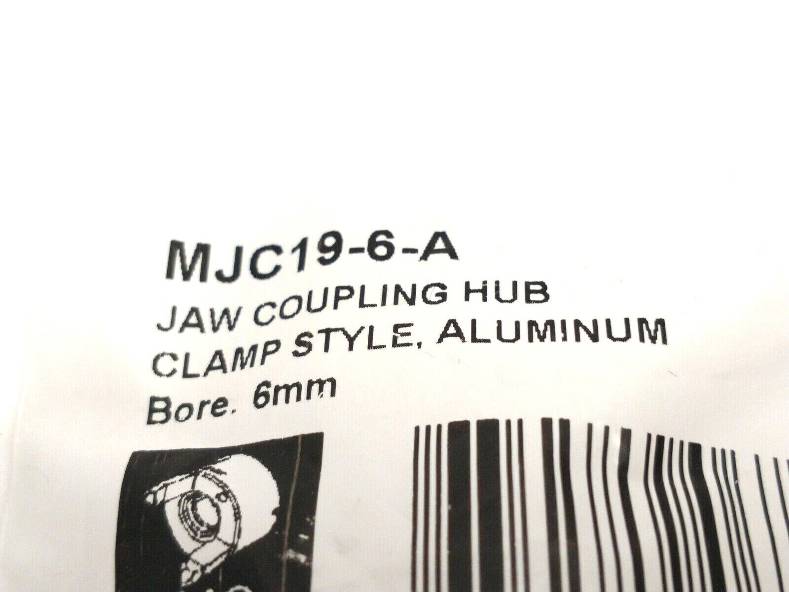 Ruland MJC19-6-A 6mm Jaw Coupling Hub Aluminum Clamp Style 19.1mm OD LOT OF 2 - Maverick Industrial Sales