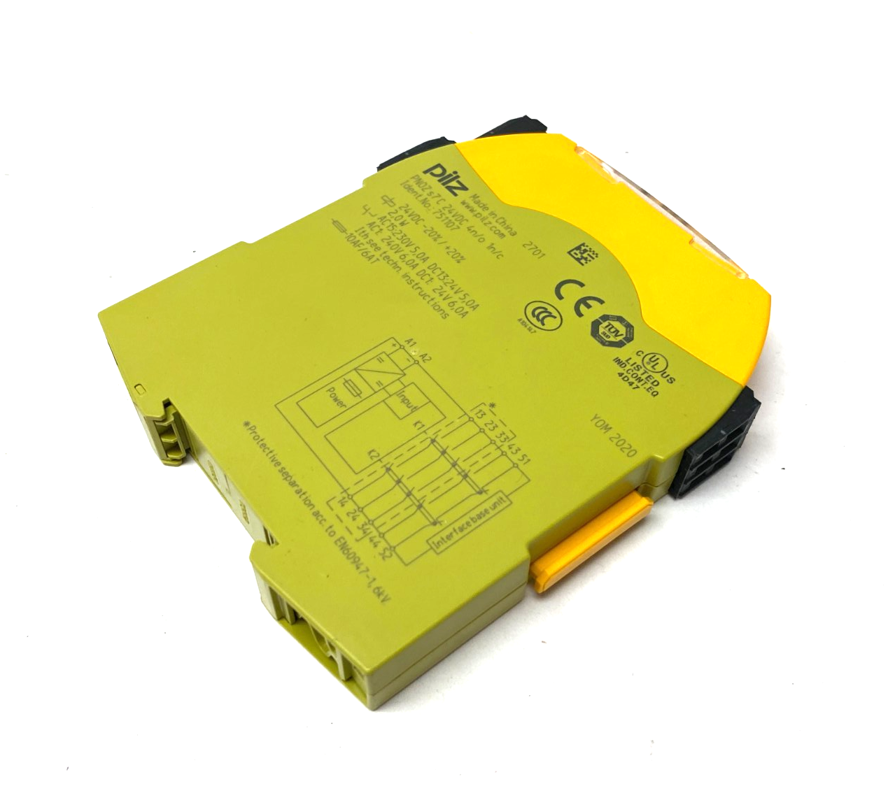 Pilz PNOZ s7 C 24VDC 4 n/o 1 n/c Sigma Contact Expansion Safety Relay 751107 - Maverick Industrial Sales