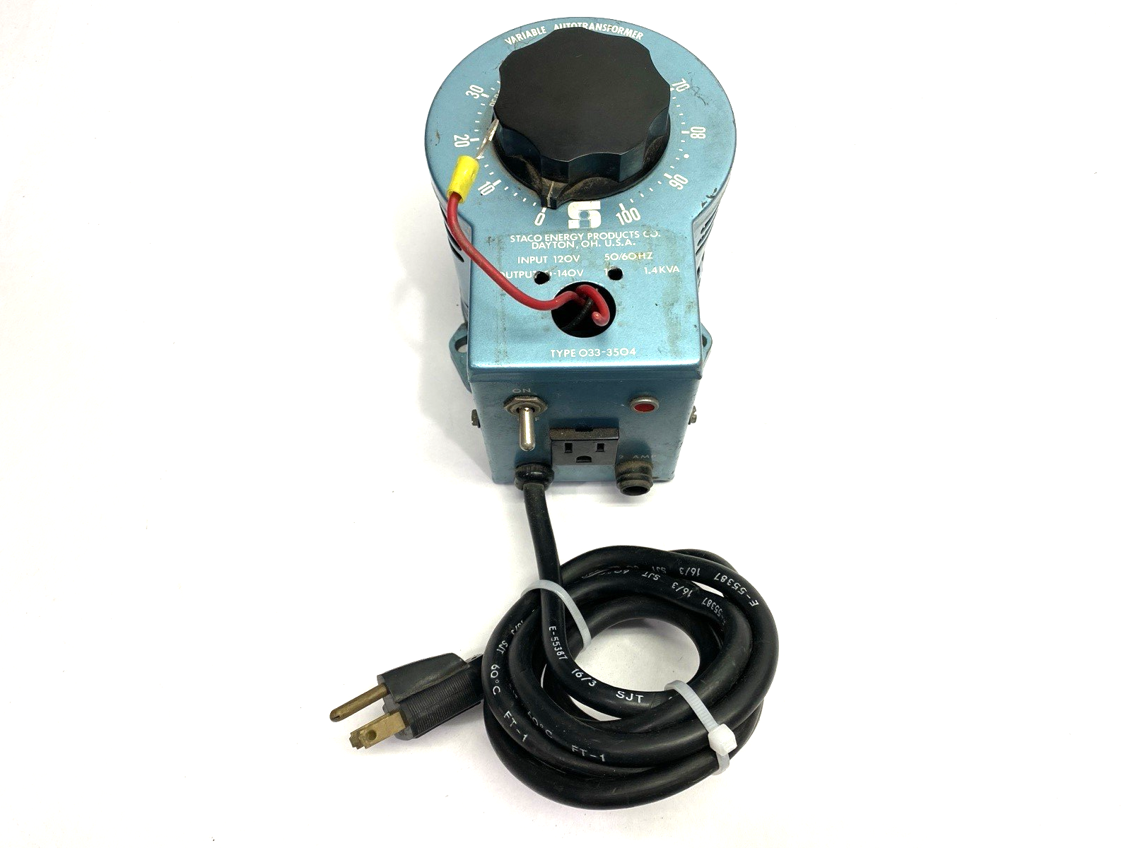 033-3504 | Staco Variable Autotransformer - For parts or not working - Maverick Industrial Sales