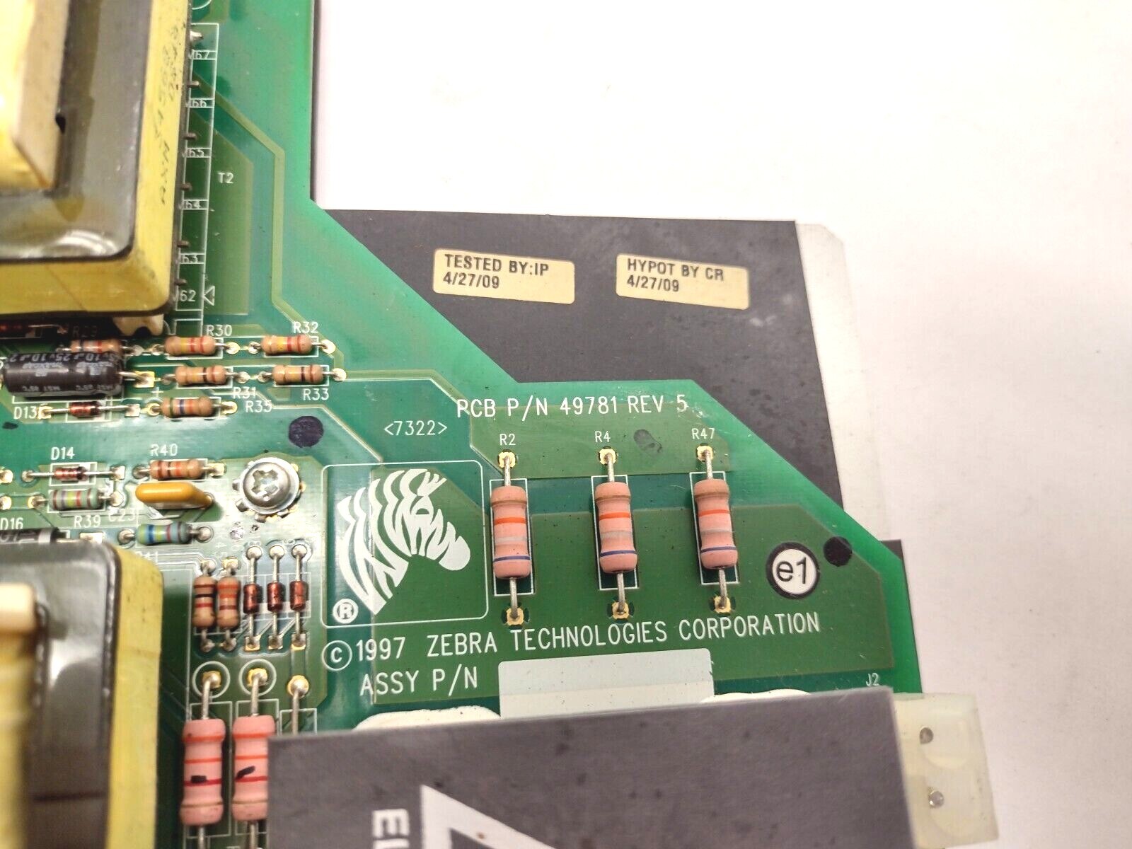 49781 Rev A5 | Zebra Power Supply Board - Used - Maverick Industrial Sales