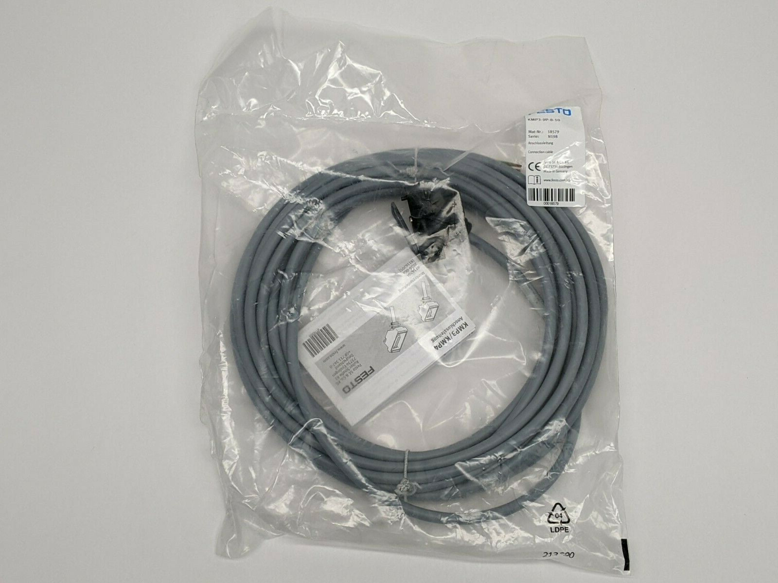 Festo KMP3-9P-08-10 Connecting Cable 18579 - Maverick Industrial Sales