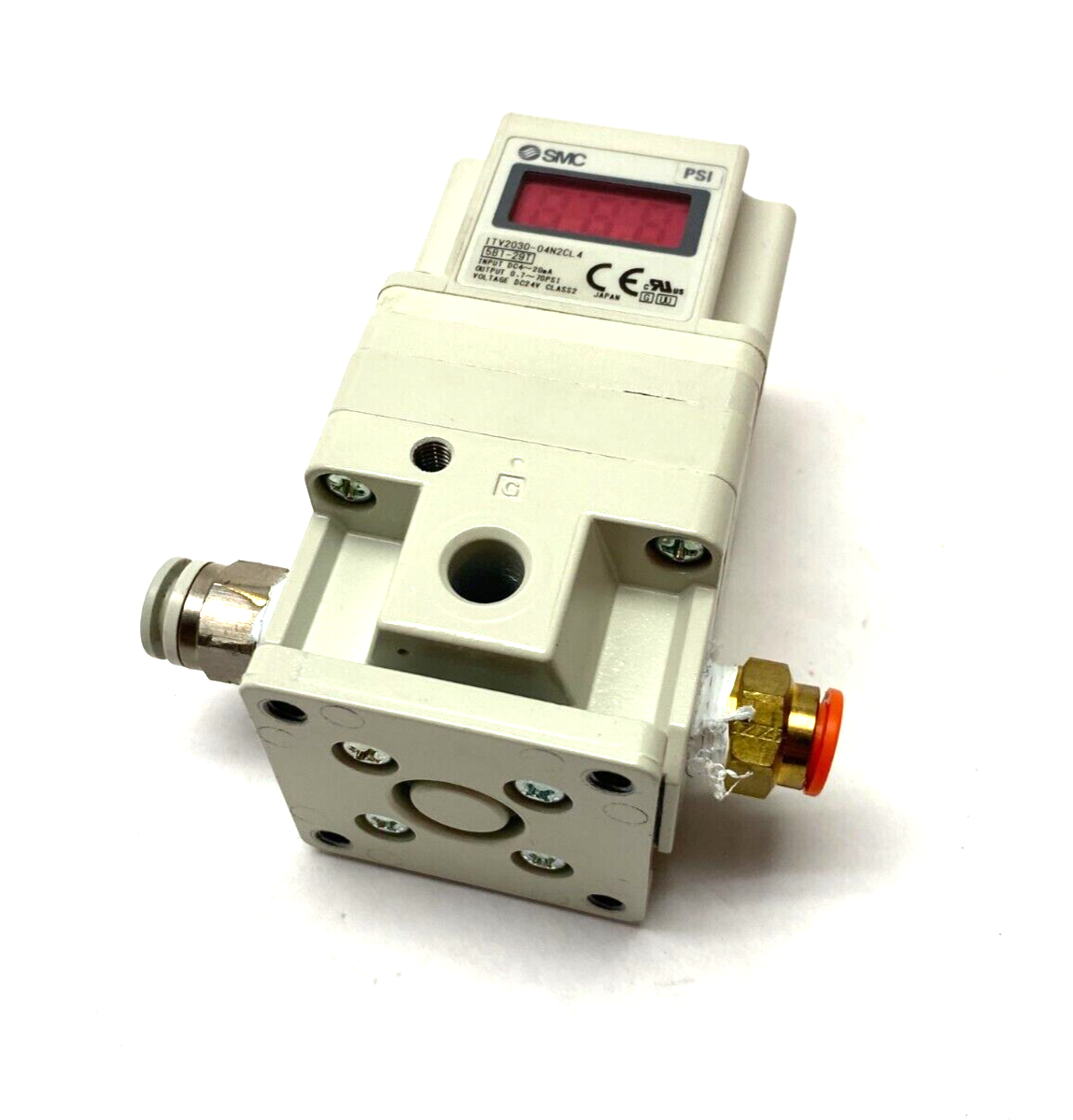 SMC ITV2030-04N2CL4 Electro-Pneumatic Regulator 0.7~70psi Output - Maverick Industrial Sales