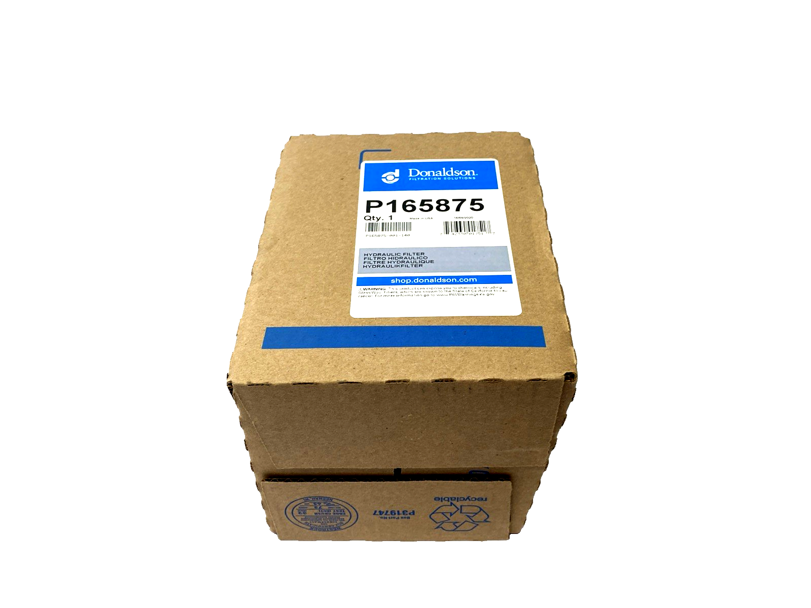 Donaldson P165875 Hydraulic Filter, 1 1/2-16 UN Spin-On, 11 Micron - Maverick Industrial Sales