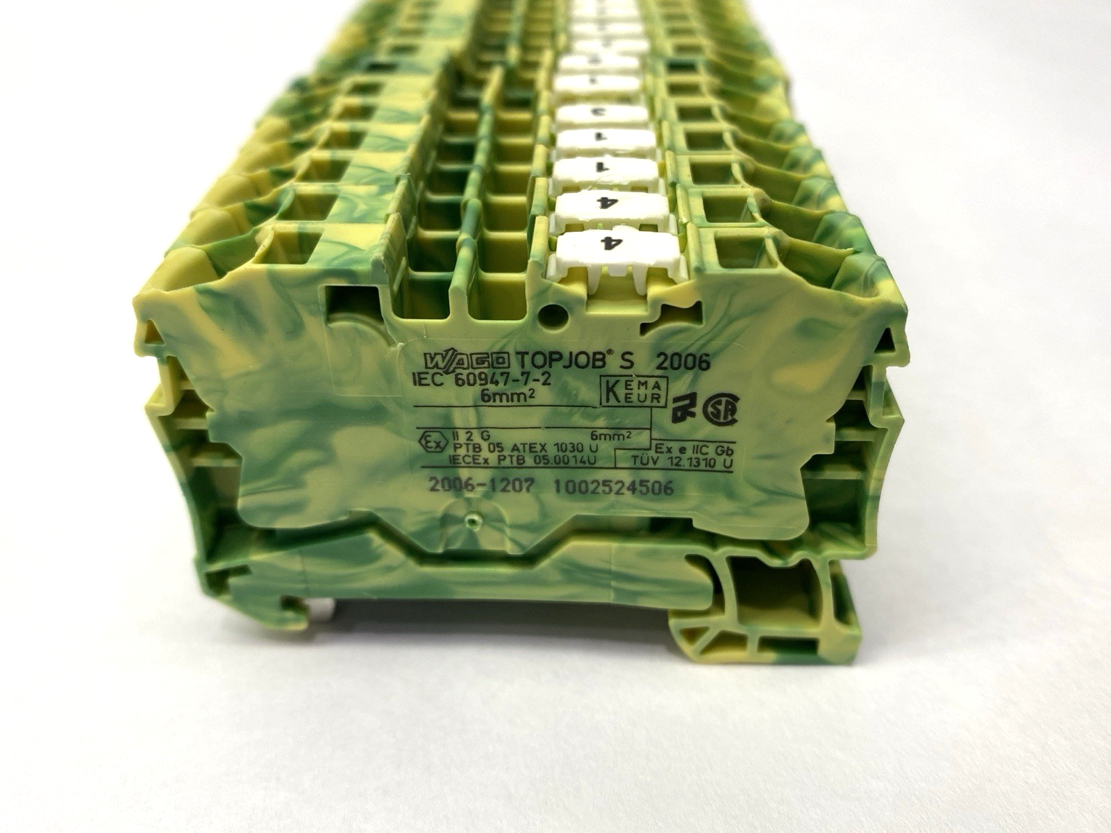 2006-1207 | Wago Topjobs Ground Terminal Block LOT OF 15 - Used - Maverick Industrial Sales