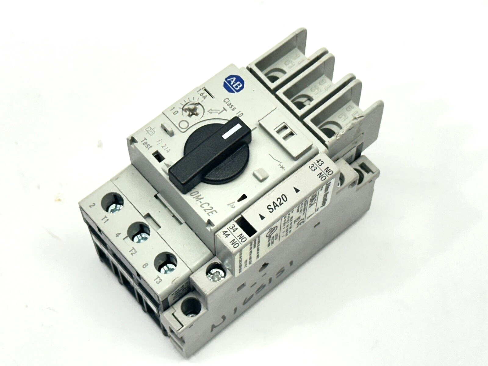 Allen Bradley 140M-C2E-B16 Ser C Circuit Breaker w/ 140M-C-A, 140M-C-TE1 - Maverick Industrial Sales