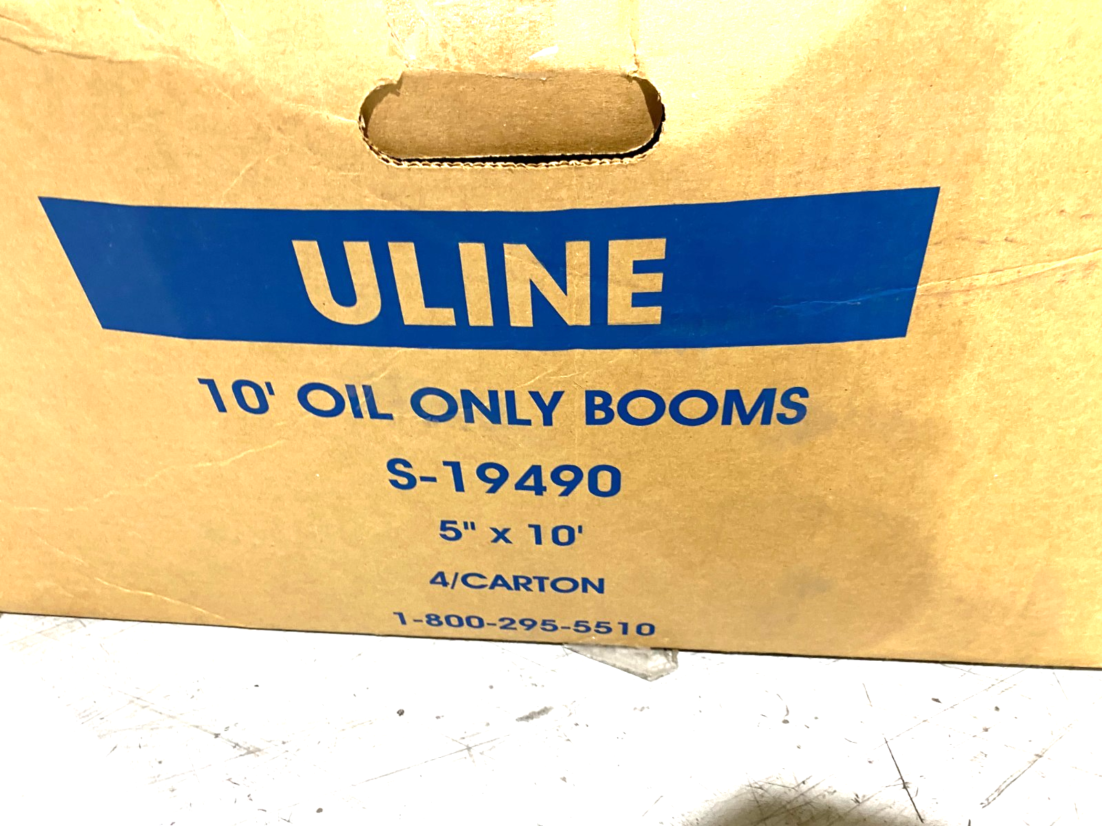 S-19490 | Uline Oil Only Sorbents 10' Length BOX OF 4 - New – Open Box - Maverick Industrial Sales