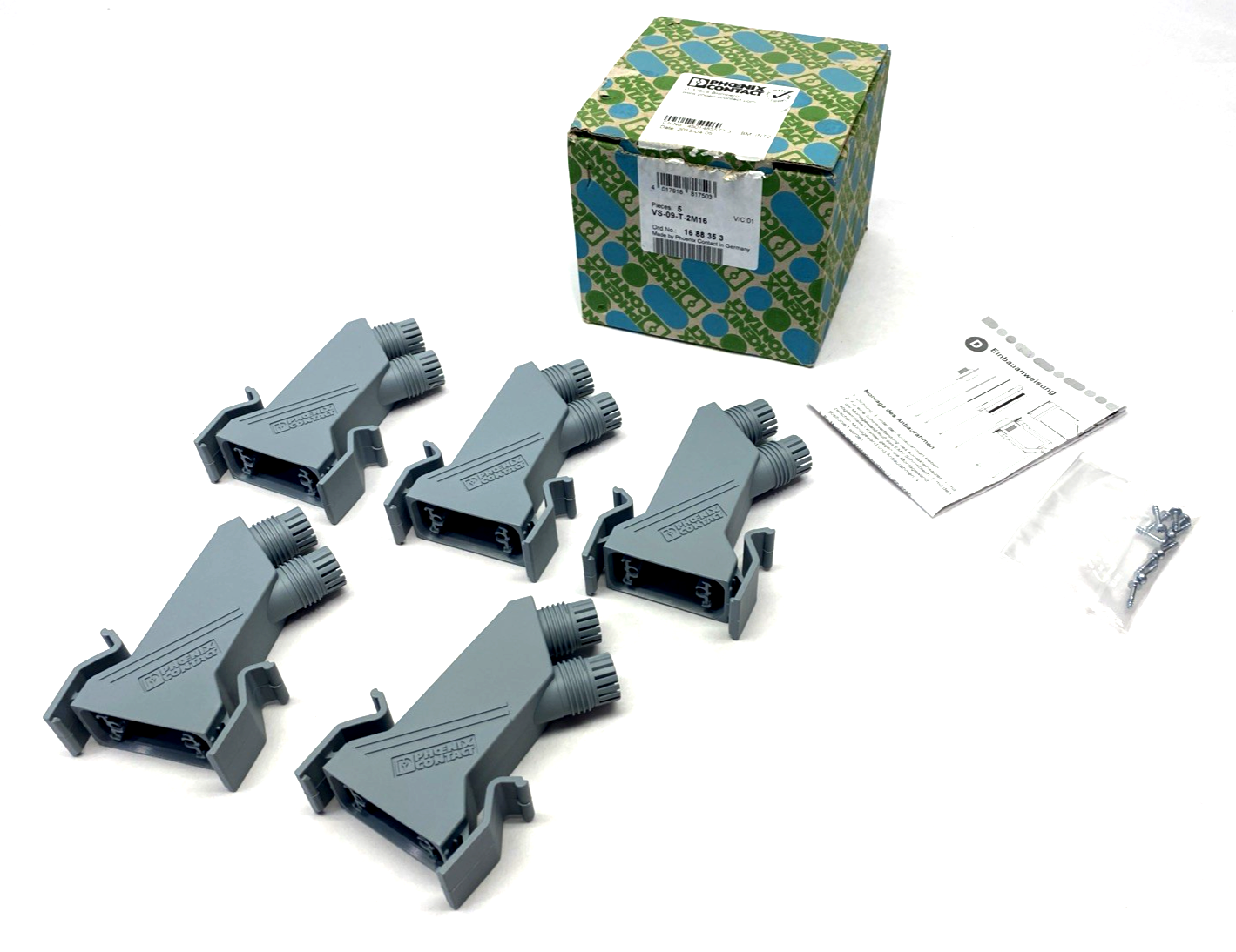 Phoenix Contact VS-09-T-2M16 D-SUB Sleeve Housing 1688353 5-PACK - Maverick Industrial Sales