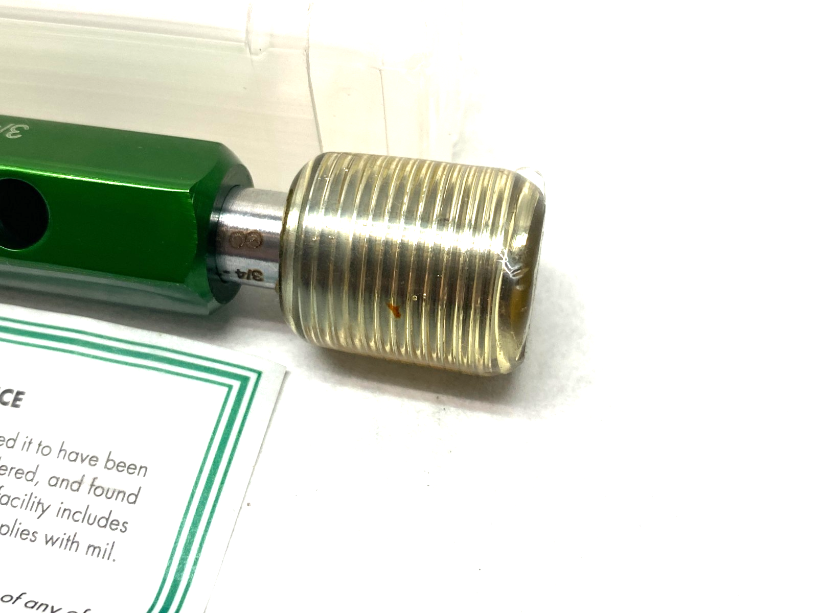 W0750162BS | GF Gage Plug Thread Gage: 3/4-16 Thread, 2B Class, Double End G/NG - New - Maverick Industrial Sales