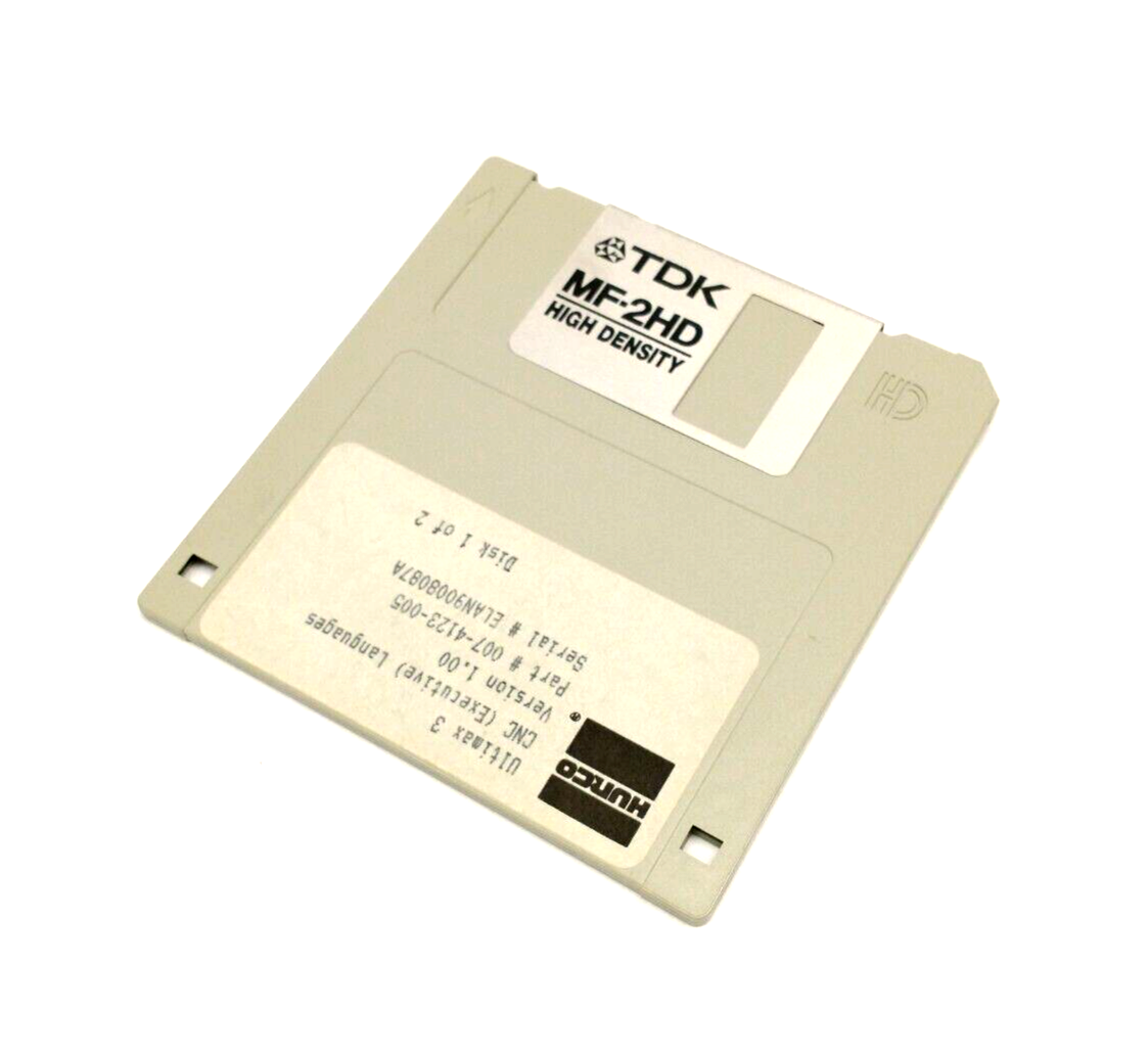 Hurco 007-4123-005 Ver. 1.0 Ultimax 3 CNC Executive Languages Floppy Disc 1 of 2 - Maverick Industrial Sales