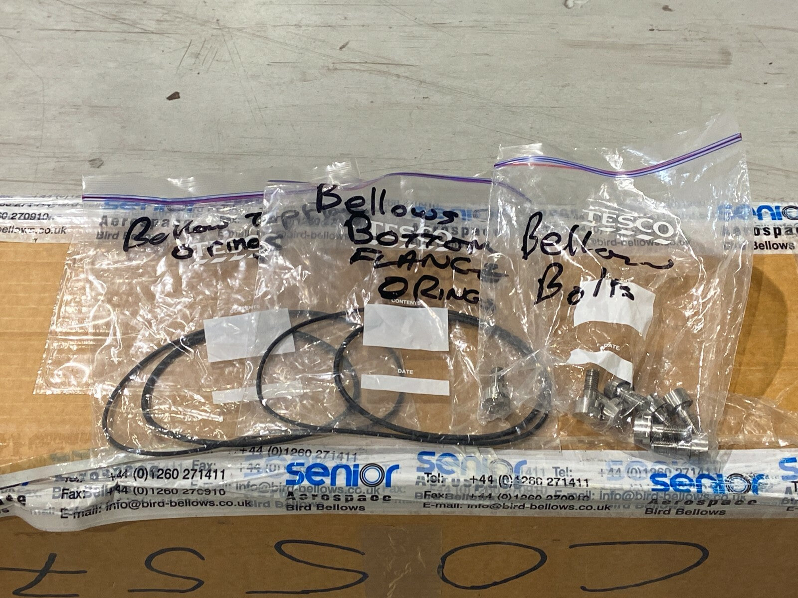 Senior Flexible Bellows Stainless Steel 3" ID x 6" OD Flange 41-1/2" OAL - Maverick Industrial Sales