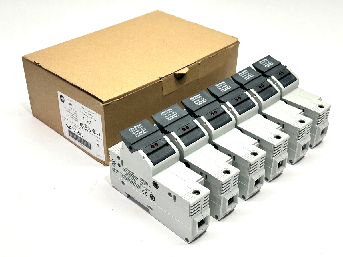 1492-FB1J30-L | Allen Bradley Ser. B Fuse Holder 1-Pole 30A 600V BOX OF 6 - New – Open box - Maverick Industrial Sales