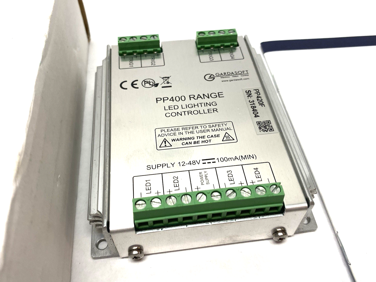 PP420F | Gardasoft LED Pulse/Strobe Controller, 4-Channel Output, SafeSense Tech - New – Open box - Maverick Industrial Sales