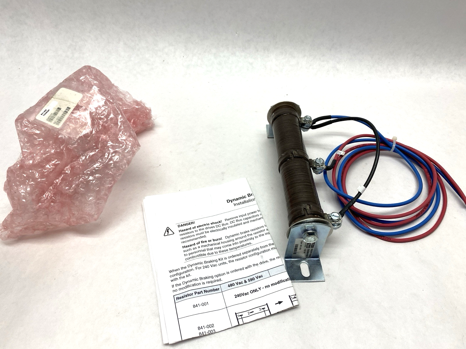 Lenze 841-002 DB RESISTOR W/ MOUNTING BRACKET - Maverick Industrial Sales