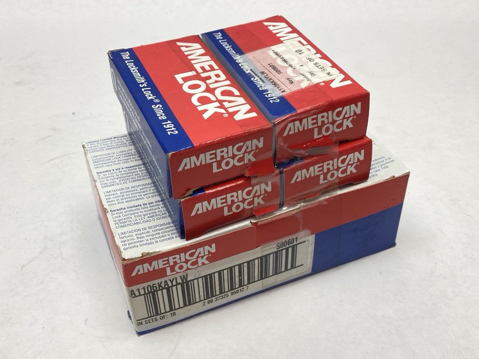 A1106KAYLW | American Lock Lockout Padlock Yellow Key S00601 LOT OF 10 - New - Maverick Industrial Sales