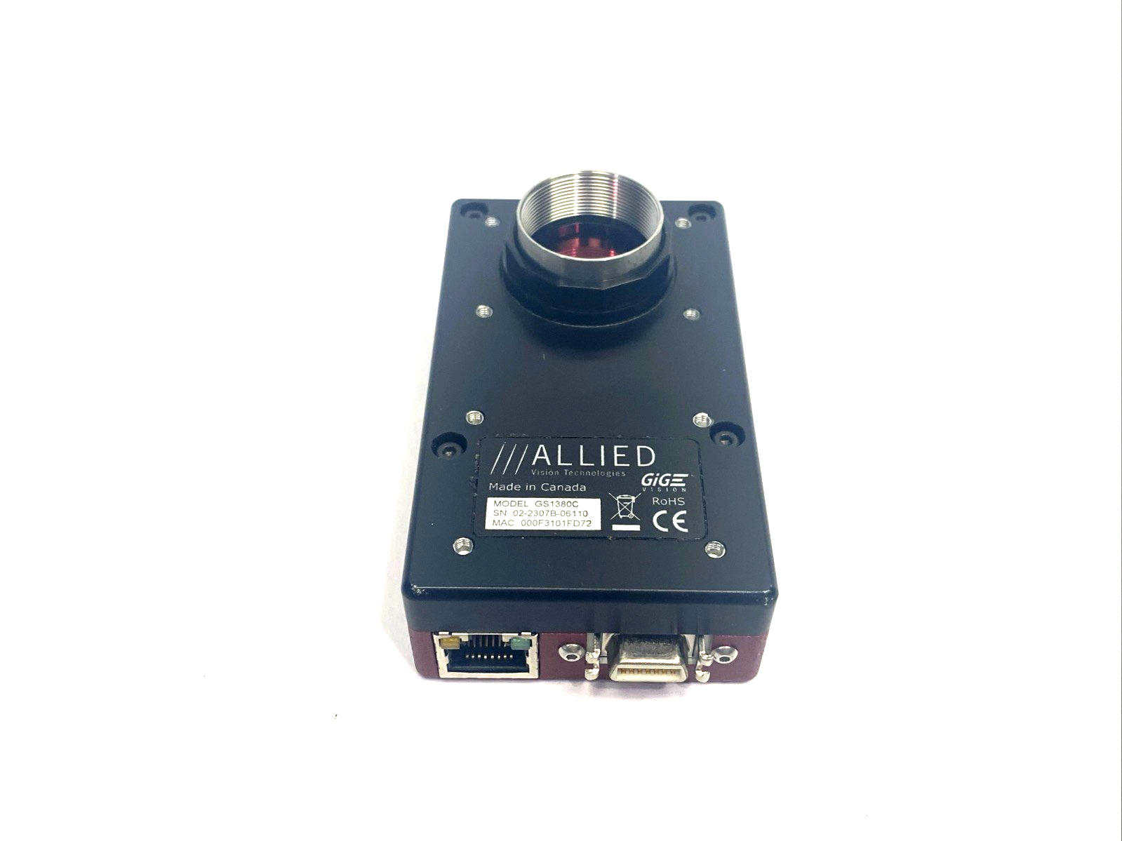 Allied Vision GS1380C Prosilica GS Machine Vision Camera - Maverick Industrial Sales
